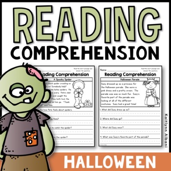 Preview of Reading Comprehension Passages - Halloween / Fall