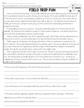 2nd grade comprehension passages spring and summer text evidence passages