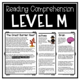 Reading Comprehension Passages Level M