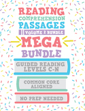 Reading Comprehension MEGA Bundle: Guided Reading C-N Vol 