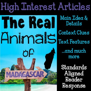 Preview of Reading Comprehension Passages - Madagascar Informational Texts High Interest