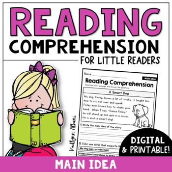 Preview of Reading Comprehension Passages - Main Idea | Digital Distance Learning