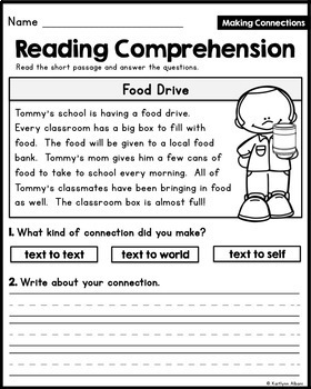 Reading Comprehension Passages - Making Connections | Digital Distance