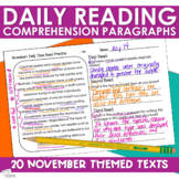 Reading Comprehension Passages - NOVEMBER