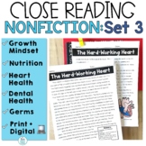 Reading Comprehension Passages Nonfiction 3rd 4th 5th Science