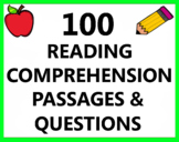 Reading Comprehension Passages Paragraphs Stories Substitu