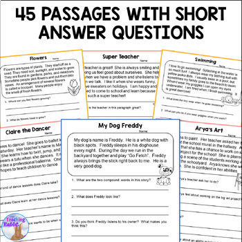 Reading Prehension Passages And Questions By The