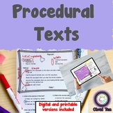 Reading Comprehension Passages - Procedural Texts