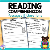 Reading Comprehension Passages & Questions 1st Grade
