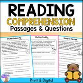 Reading Comprehension Passages & Questions 2nd Grade