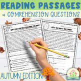Reading Comprehension Passages & Questions 4th Grade | Fal