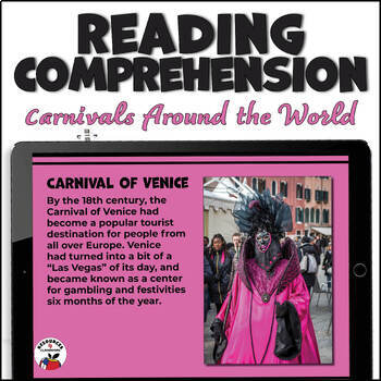 Preview of Reading Comprehension Passages & Questions 5th & 6th Grade - Carnival of Venice