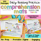 Reading Comprehension Passages & Questions - Back to School Activities Bundle
