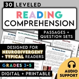 Reading Comprehension Passages + Questions- Digital | Audi