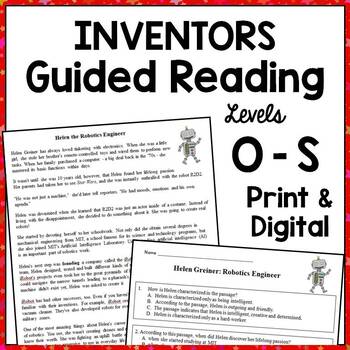 Preview of 4th & 5th Grade Reading Comprehension Passages: Inventors {PDF & Google Slides}