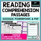 5th Grade Reading Comprehension Passages and Questions - L