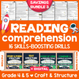 ELA Reading Comprehension Worksheets: Skills-Boosting Bund