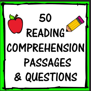 Preview of Reading Comprehension Passages Questions Warmup Skills Activity Worksheets