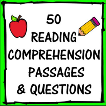 Preview of Reading Comprehension Passages Questions Worksheets ESL English Language