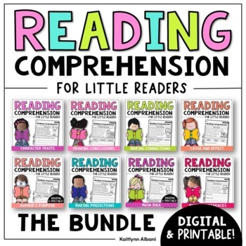 Preview of Reading Comprehension Passages - Beginner Reading Skills [Little Readers] BUNDLE