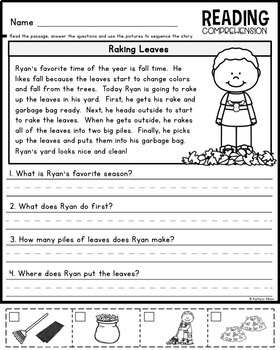 Reading Comprehension Passages - Sequencing by Kaitlynn Albani | TpT