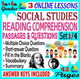 Reading Comprehension Passages (Social Studies) 5th & 6th 