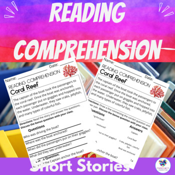 Preview of Reading Comprehension Passages Speech Therapy 1st to 3rd Grd Pt 1 Google™Slides
