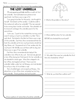 Spring Comprehension | 2nd Grade Comprehension Passages |Text-Based