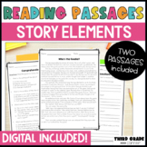 Reading Comprehension Passages - Story Elements - DIGITAL INCLUDED
