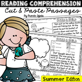 Reading Comprehension Passages Summer End of Year Activities
