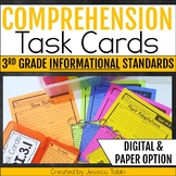 Reading Comprehension Passages Task Cards - 3rd Grade Nonf