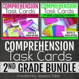 Reading Comprehension Passages Task Cards - ELA Test Prep 