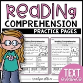 Reading Comprehension Text Evidence Practice Passages
