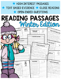 Winter Comprehension Passages | Text-Based Evidence | 2nd Grade Reading Comp