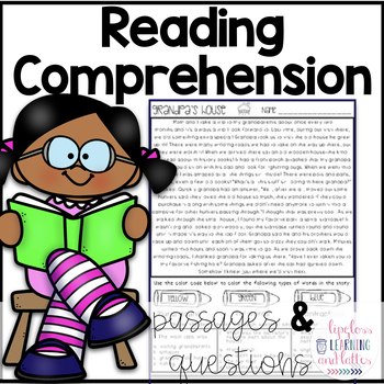 Preview of Reading Comprehension Worksheets 2nd Grade