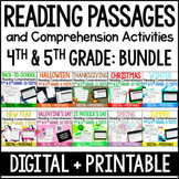 Reading Comprehension Passages and Activities 4th and 5th 