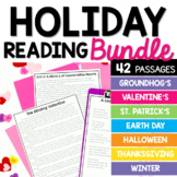 Reading Comprehension Passages and Activities - Holiday Bundle