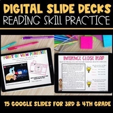 Reading Comprehension Passages and Activities with Google Slides