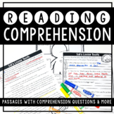 Reading Comprehension Passages and Graphic Organizers (2nd Grade)