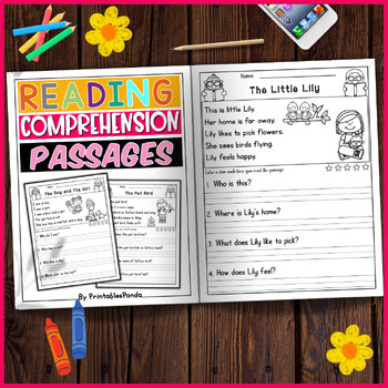 Reading Comprehension Passages and Questions by PrintablesPanda | TPT