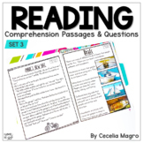 Reading Comprehension Passages and Questions 1st Grade Set 3