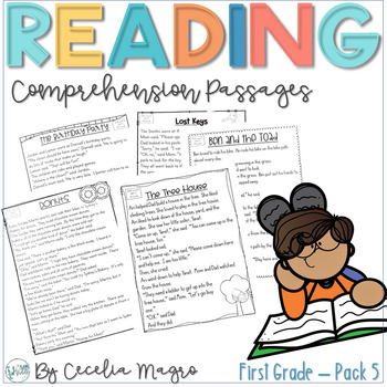 Preview of Reading Comprehension Passages and Questions 1st Grade | Set 5