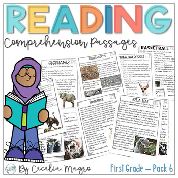Preview of Reading Comprehension Passages and Questions 1st Grade Set 6