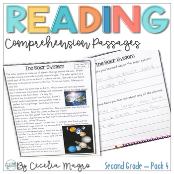 Preview of Reading Comprehension Passages and Questions 2nd Grade | Set 4