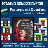 Reading Comprehension Passages and Questions Bundle 2nd thru 8th Grade