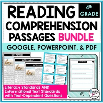Preview of Reading Comprehension Passages and Questions | 4th Grade | Text Dependent