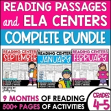 Reading Comprehension Passages and Questions & ELA Centers BUNDLE