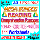 Reading Comprehension Passages and Questions - FILLABLE BU