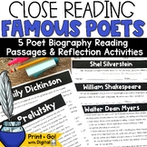 Reading Comprehension Passages and Questions Famous Poet B