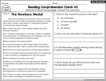reading comprehension passages and questions january 3rd grade